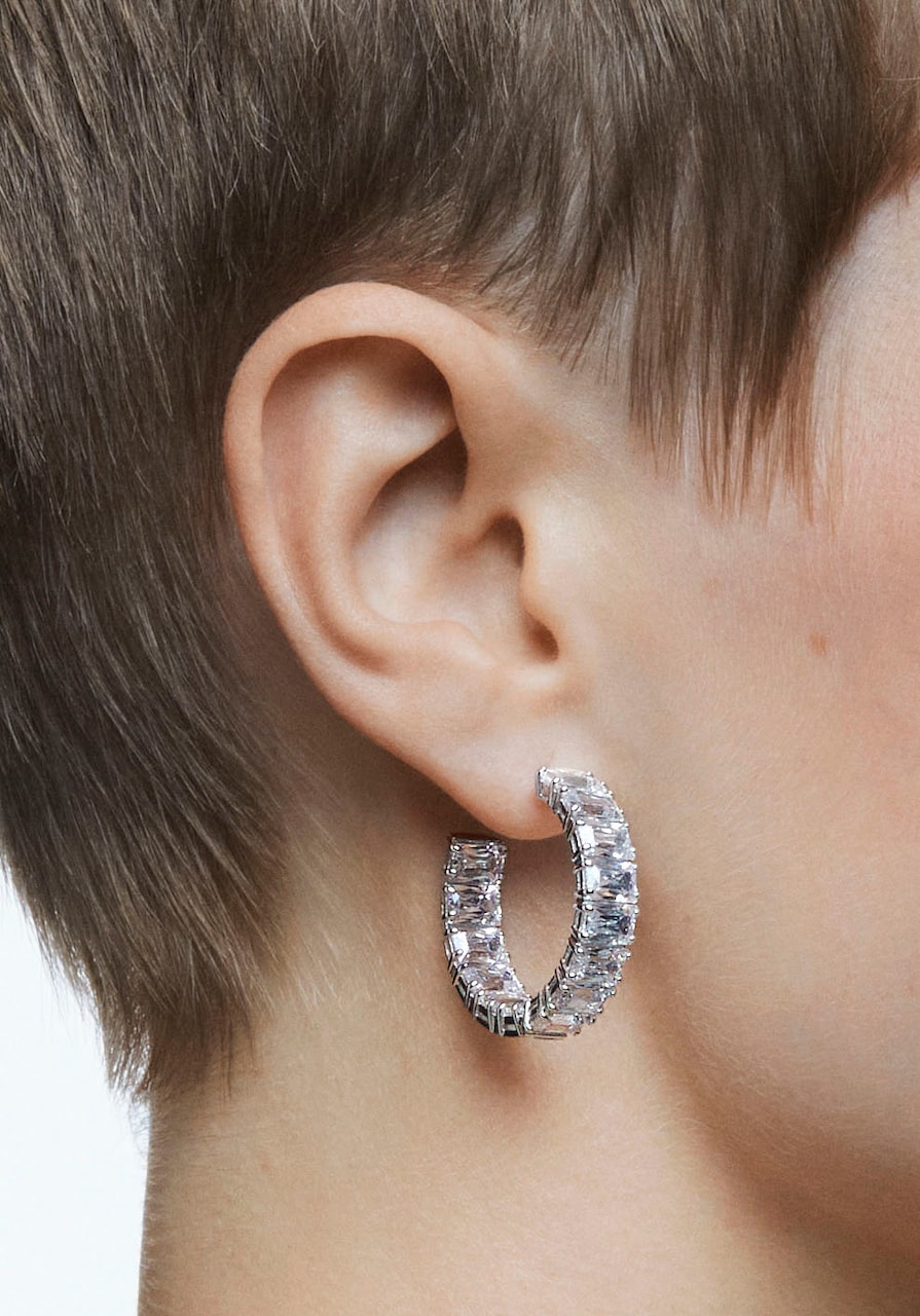 Swarovski Orecchini 'Matrix hoop earrings'