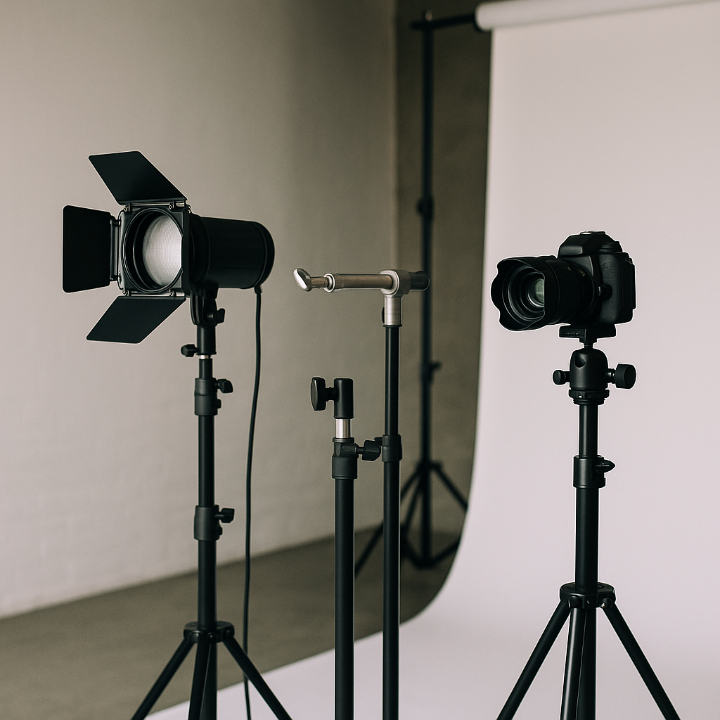 Accessori stativi: stabilità e versatilità in studio