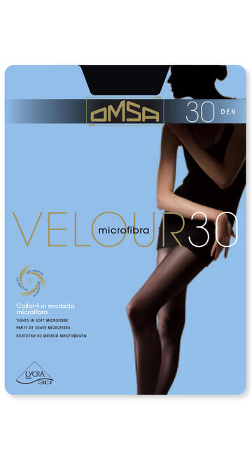 Collant Elasticizzato Donna Omsa Velour 30