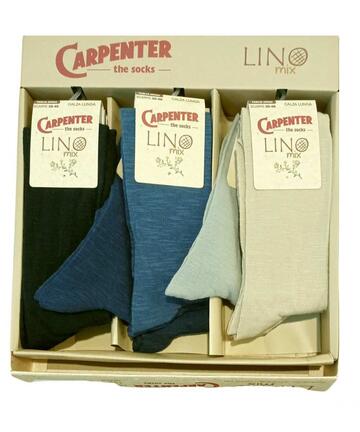 Calzettone Lungo Uomo Carpenter N651 (1 Paio) - Misto Lino Elasticizzato