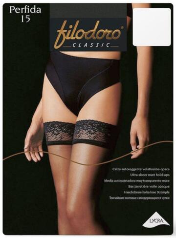 Calza Autoreggente Filodoro Classic Perfida 15 - Pizzo Siliconato