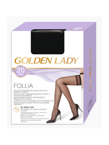 Golden Lady Follia: Autoreggenti in Pizzo - 20 Denari