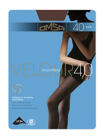 Collant Donna Omsa Velour 40 - Microfibra