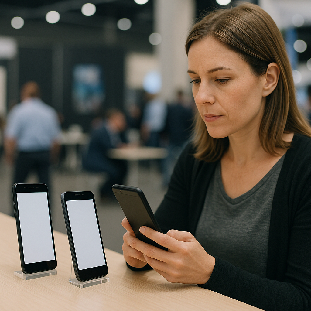 Cellulari dummy: utilizzo in negozi e fiere