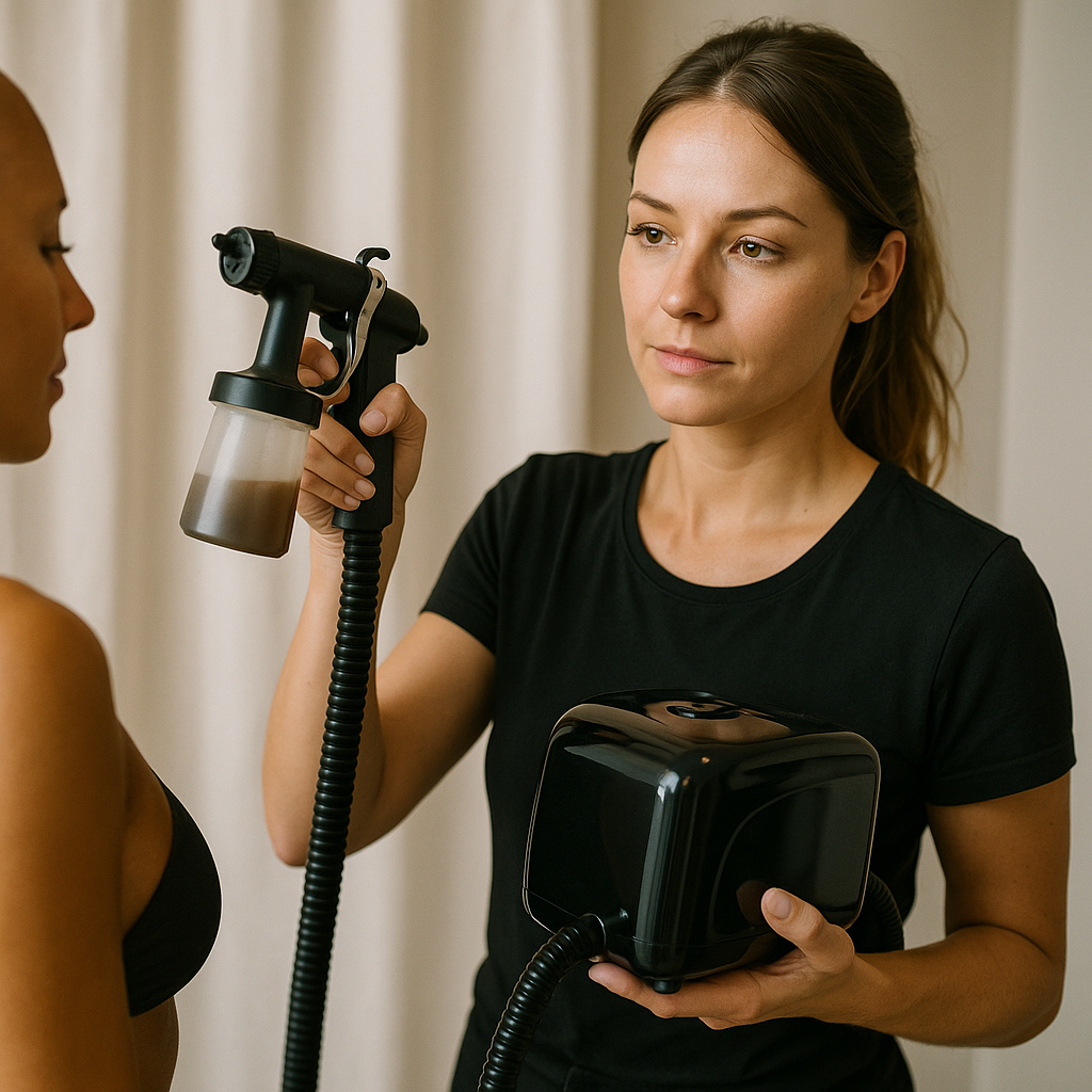 Come funziona un compressore per abbronzatura spray