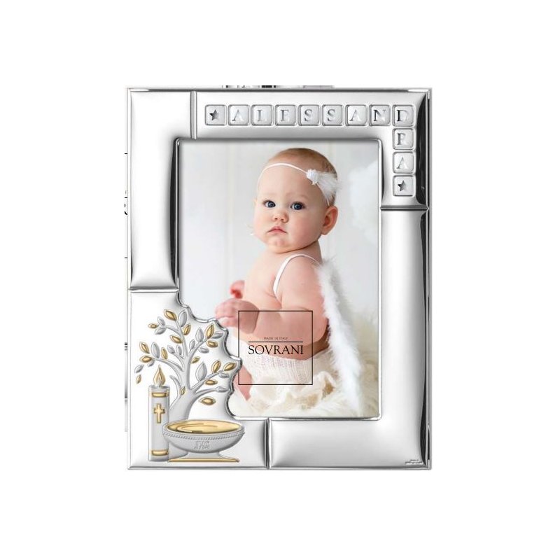Cornice in Argento Battesimo Sovrani Argenti W526
