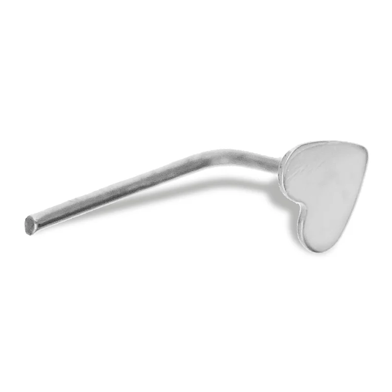 Piercing Naso Cuore Oro Bianco GL101820