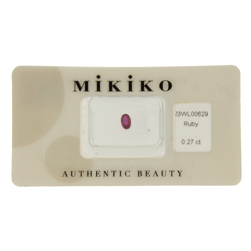 Mikiko Rubino Blister Certificato 23WL00629