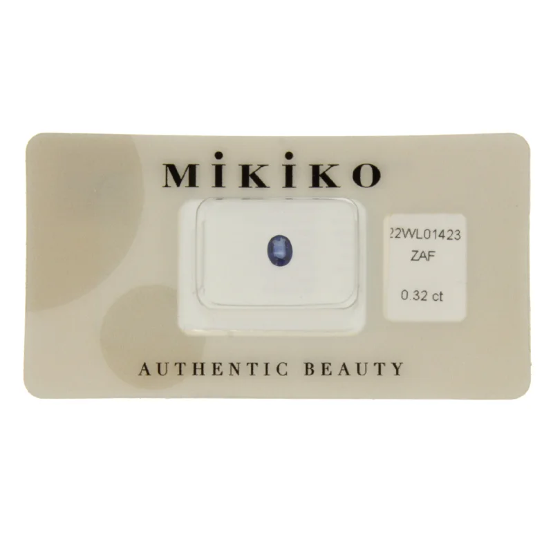 Mikiko Zaffiro Blu Blister Certificato 22WL01423