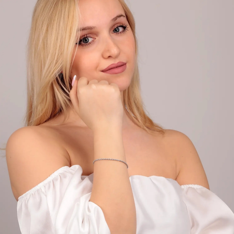 Bracciale donna in oro bianco 803321703121