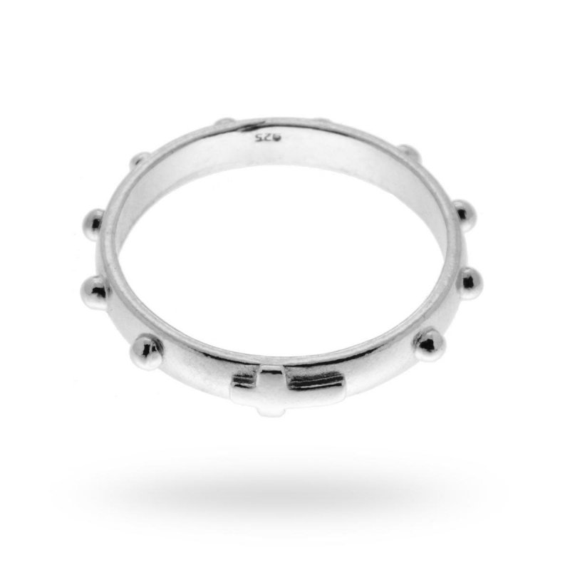 Fedina anello rosario in argento 925 12540