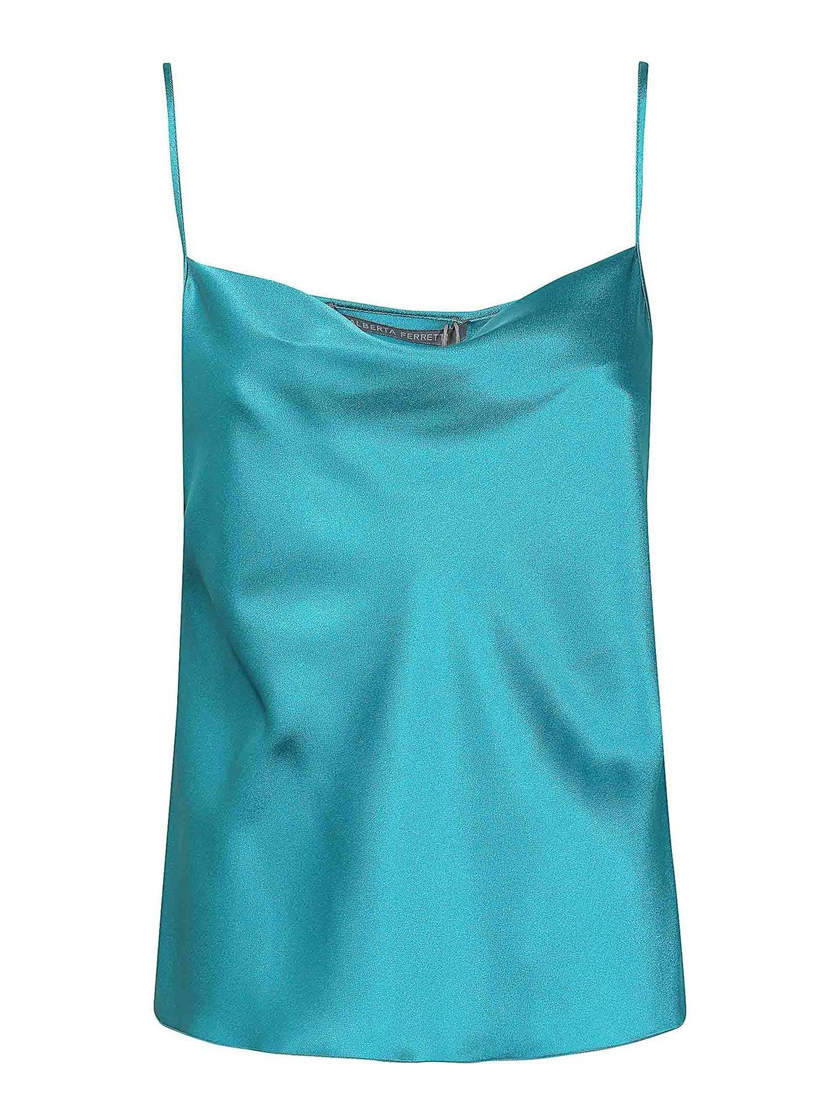 Top in Raso Misto Seta Verde: Eleganza e Raffinatezza