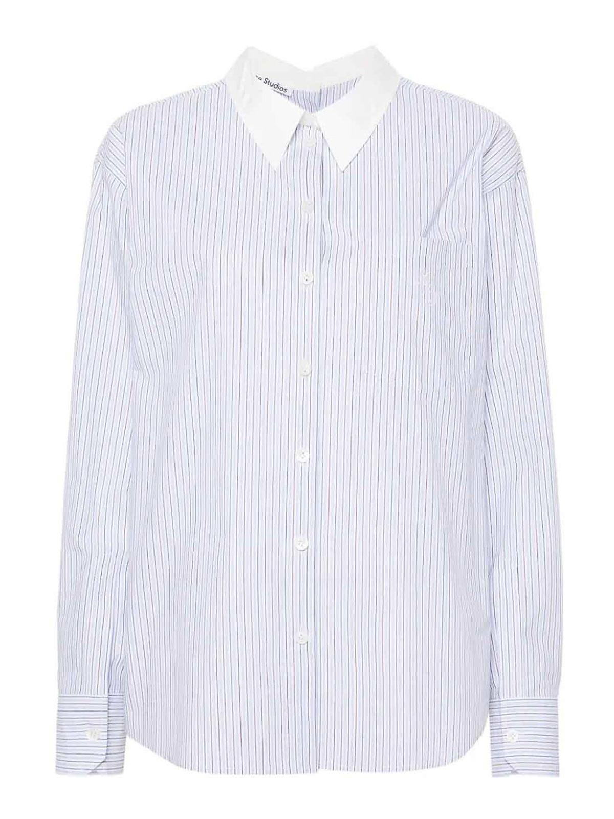Camicia a Righe: Stile Blu e Freddo