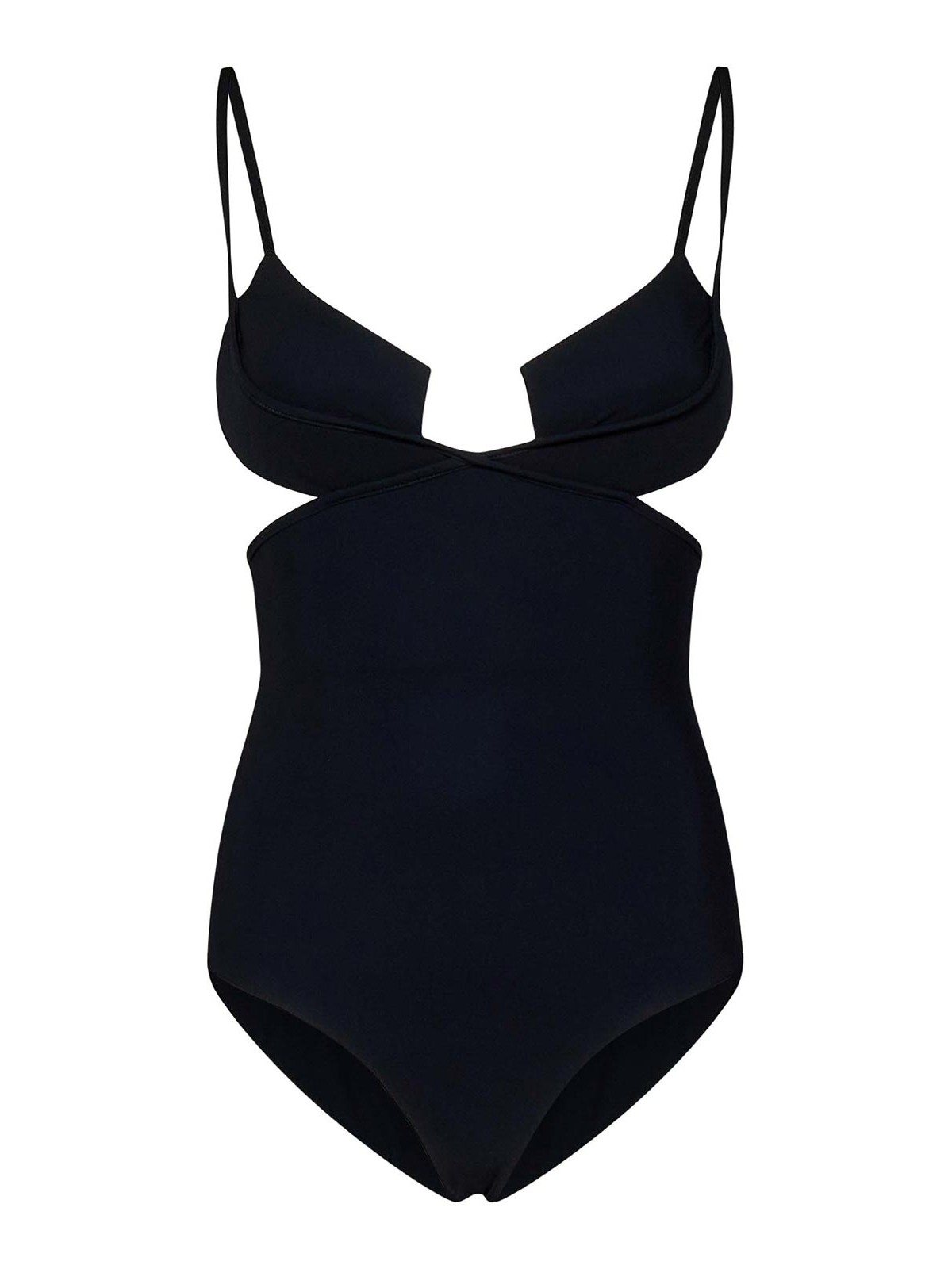 Costume Intero Nero in Jersey Stretch Opaco