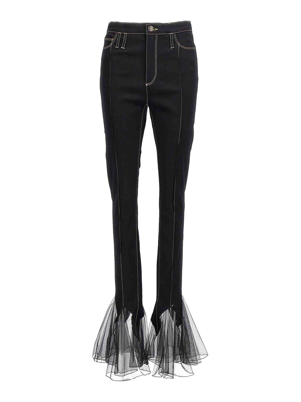 Jeans in Tulle: Stile Slim Fit e Design Unico