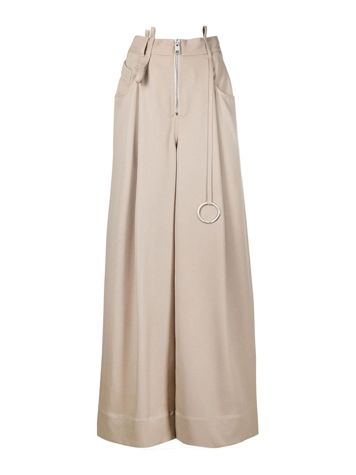 Pantaloni Larghi Beige