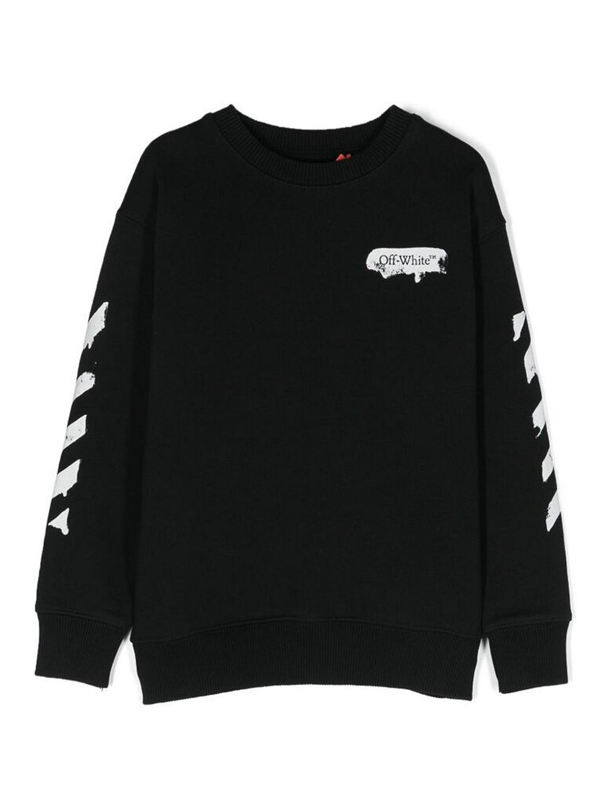 Girocollo con Stampa di Pneumatici Neri