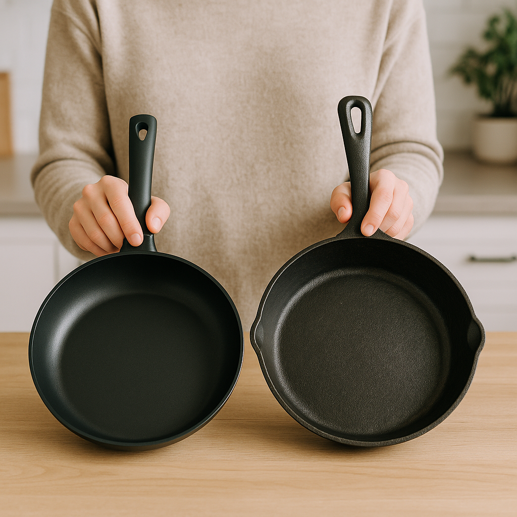 Differenze tra padelle antiaderenti e in ghisa