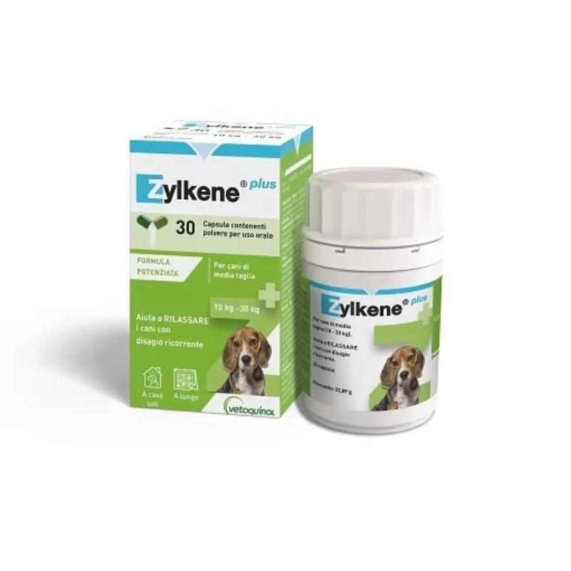 Zylkène Plus: Integratore Naturale per Disturbi Comportamentali - 30 Compresse - 225g