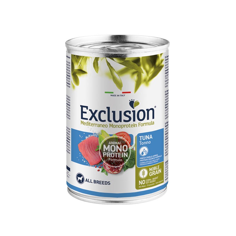 Exclusion Mediterraneo Adult Tonno All Breed - 400 g (12 pezzi)