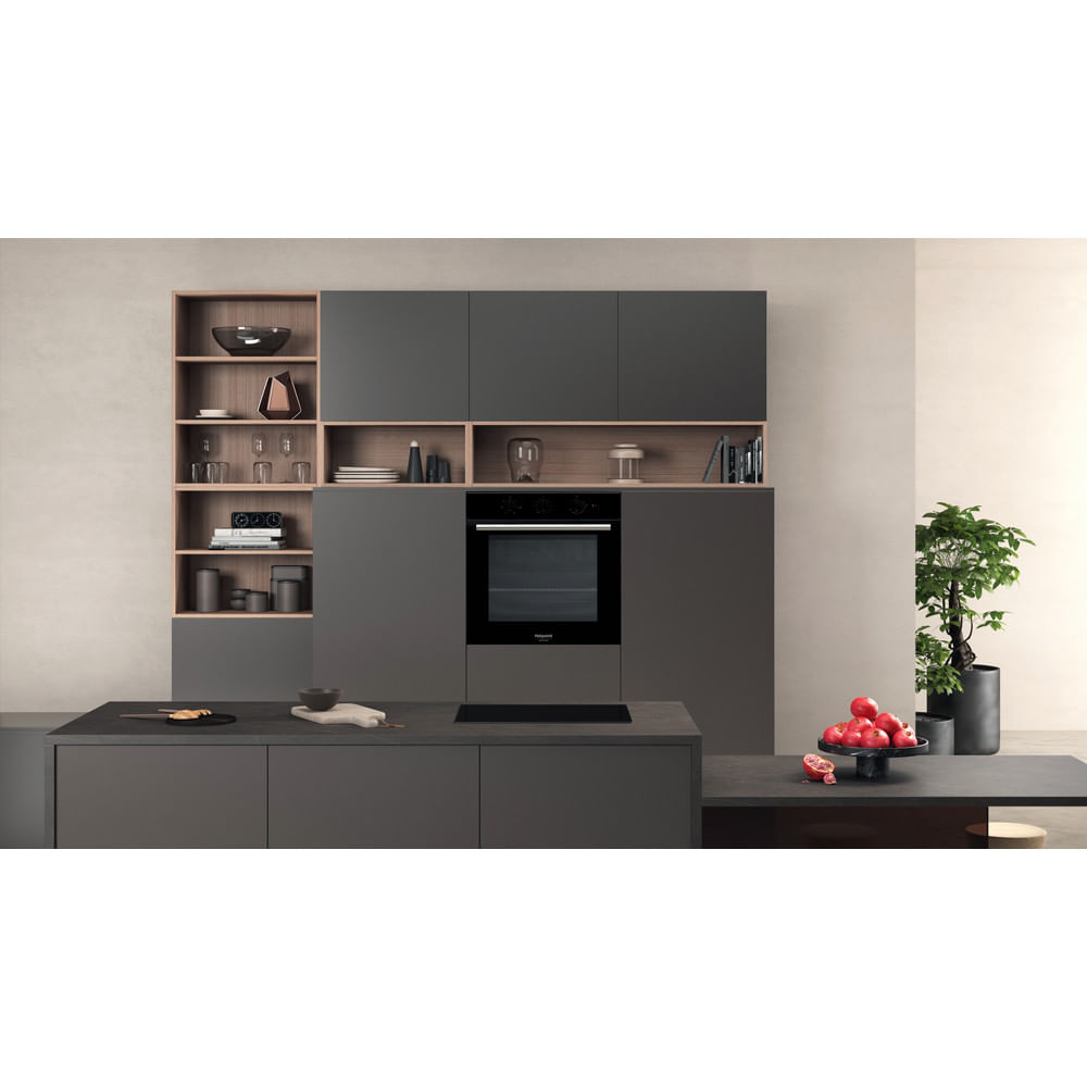Forno Elettrico Incasso Hotpoint Ariston FA2 530 H BL HA - Nero Autopulente