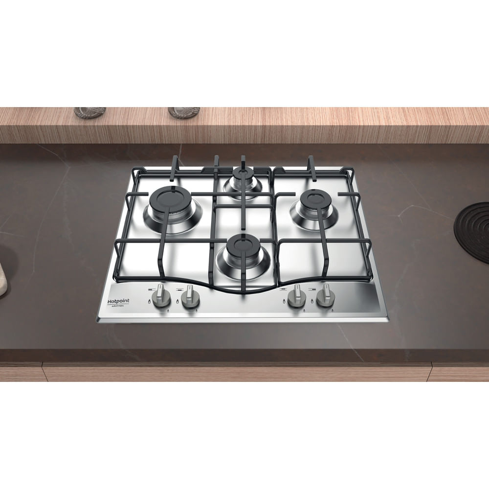 Piano cottura a gas Hotpoint Ariston PCN 642 IX/HAR: 4 bruciatori