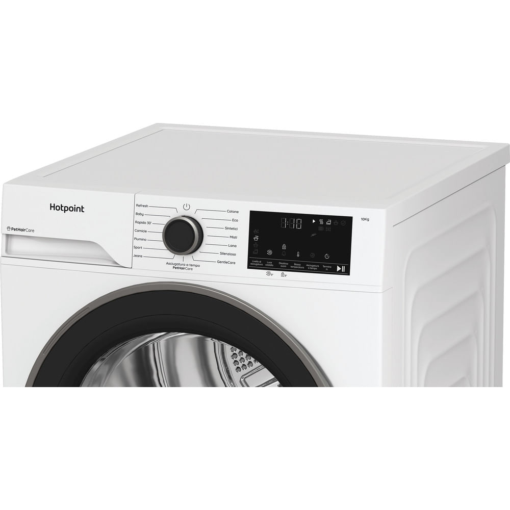 Asciugatrice Hotpoint Ariston a Pompa di Calore HPT 104D BS IT - Délica, 10 kg