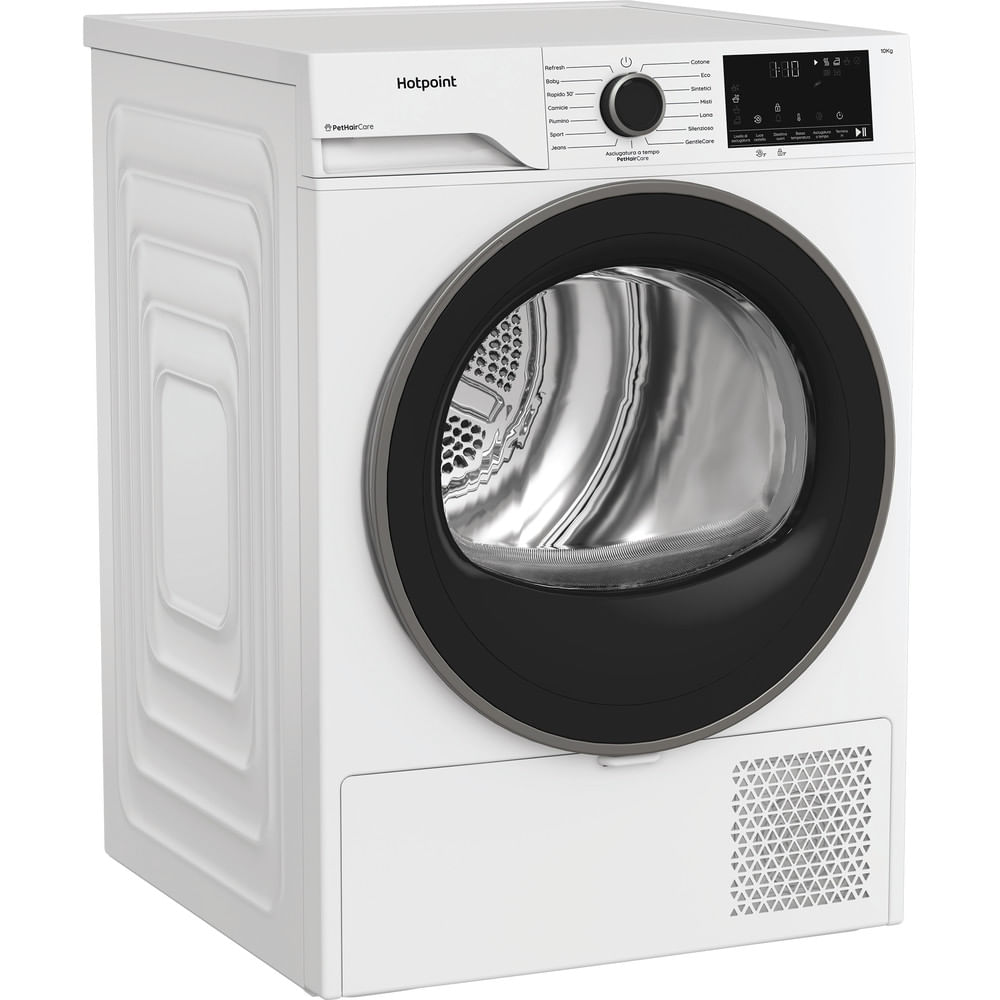 Asciugatrice Hotpoint Ariston a Pompa di Calore HPT 104D BS IT - Délica, 10 kg