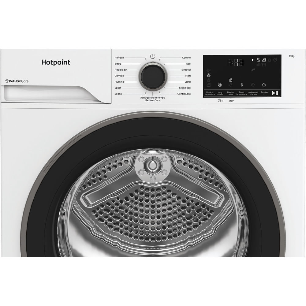 Asciugatrice Hotpoint Ariston a Pompa di Calore HPT 104D BS IT - Délica, 10 kg