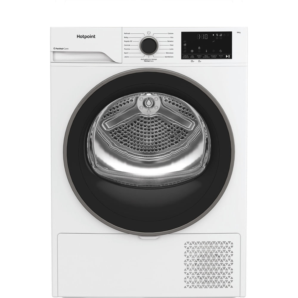 Asciugatrice Hotpoint Ariston a Pompa di Calore HPT 104D BS IT - Délica, 10 kg