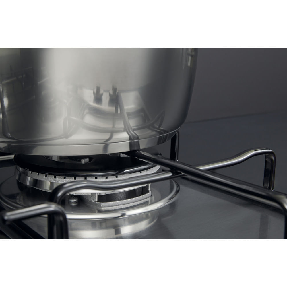 Piano cottura a gas Hotpoint Ariston PCN 642 T/IX/HAR: 4 zone cottura