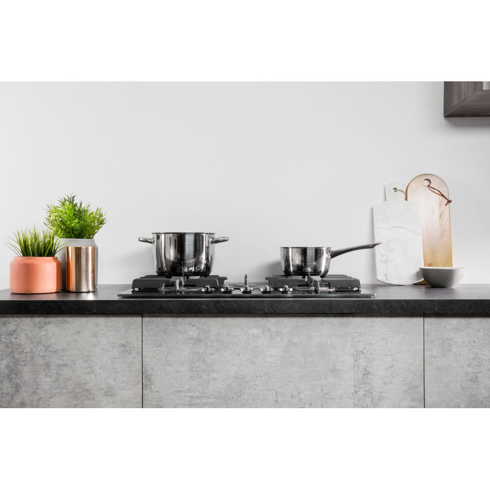 Piano cottura a gas Hotpoint Ariston FTGHG 751 D/HA(BK) - 5 Zone