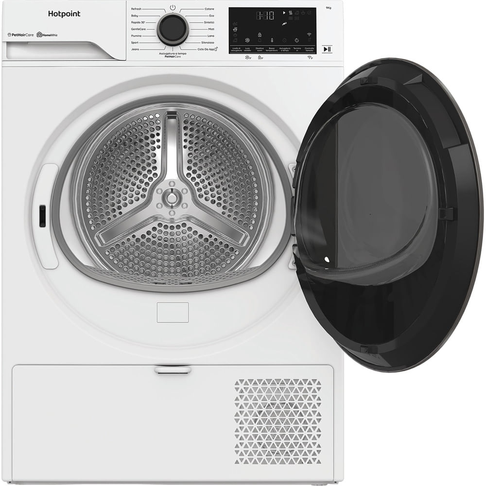 Asciugatrice Hotpoint Ariston a Pompa di Calore 9 kg - HPT 96D BS IT - Délica