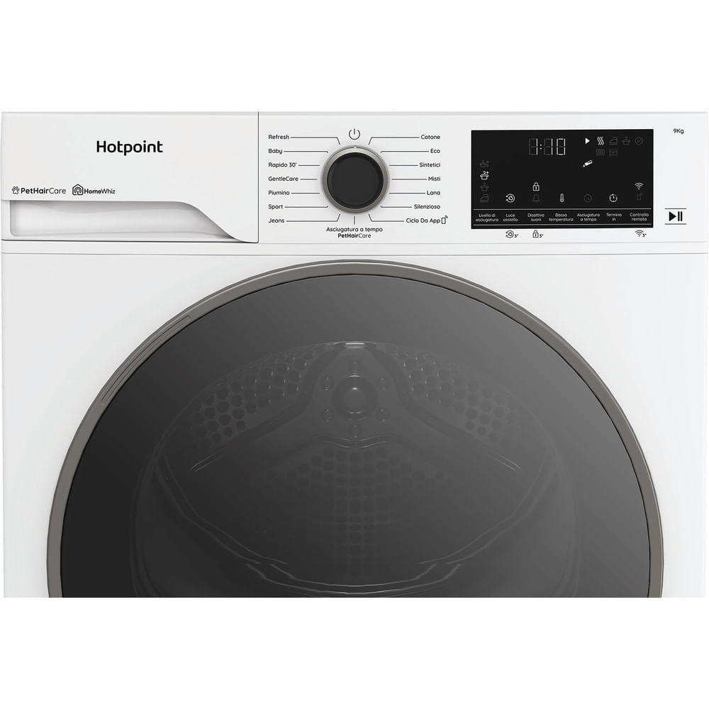 Asciugatrice Hotpoint Ariston a Pompa di Calore 9 kg - HPT 96D BS IT - Délica
