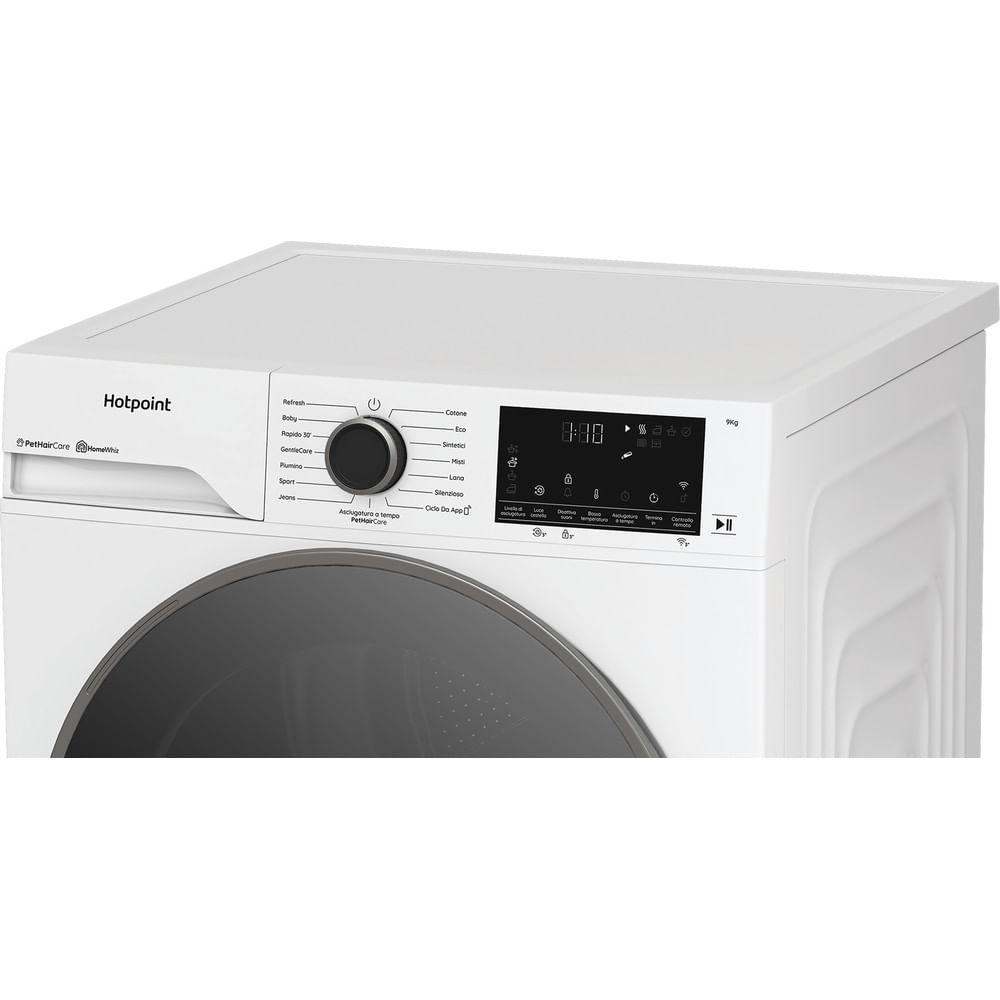 Asciugatrice Hotpoint Ariston a Pompa di Calore 9 kg - HPT 96D BS IT - Délica