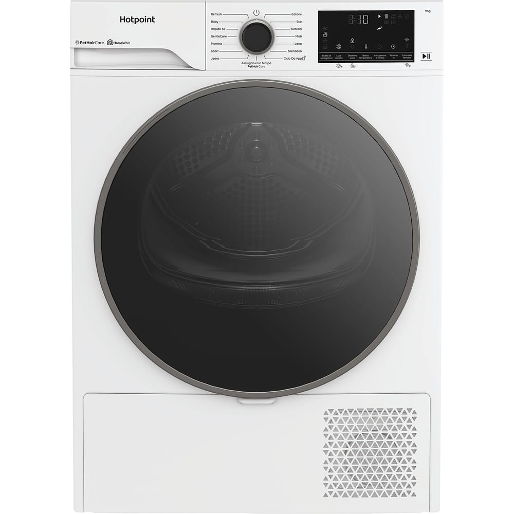 Asciugatrice Hotpoint Ariston a Pompa di Calore 9 kg - HPT 96D BS IT - Délica