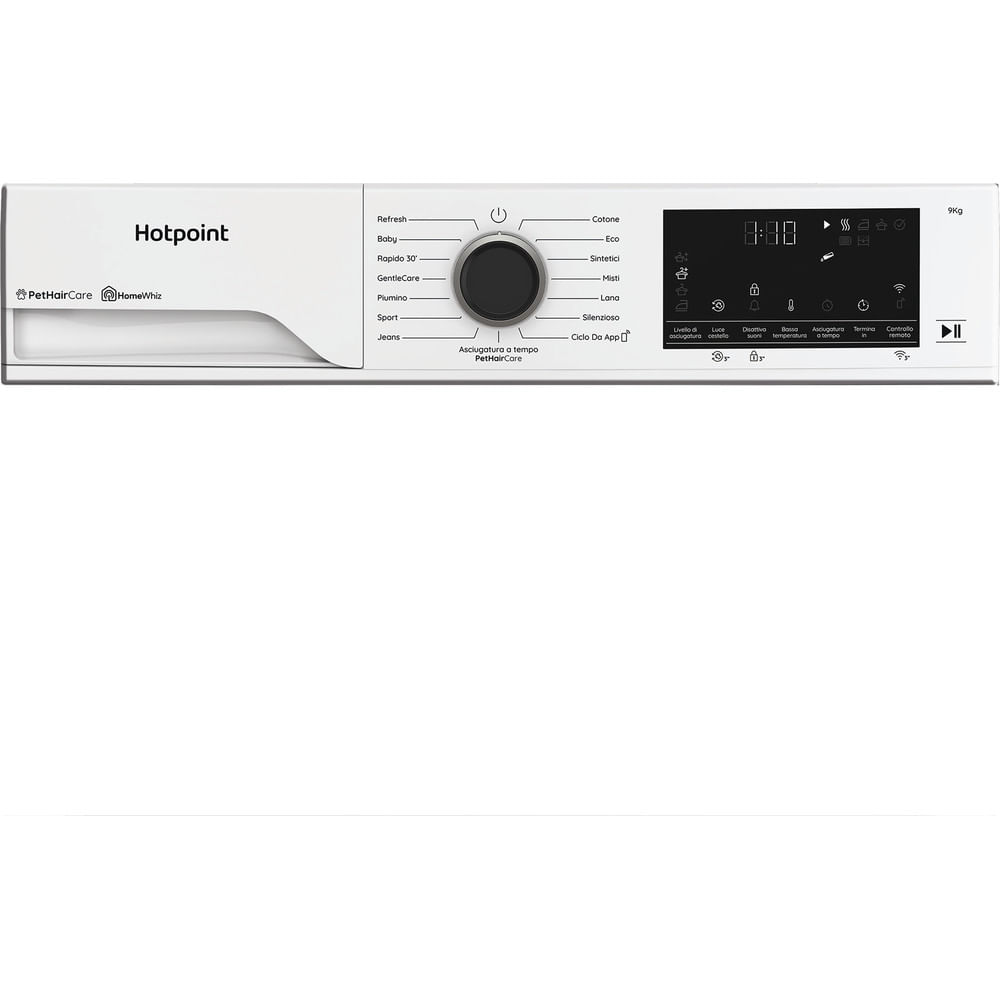 Asciugatrice Hotpoint Ariston a Pompa di Calore 9 kg - HPT 96D BS IT - Délica
