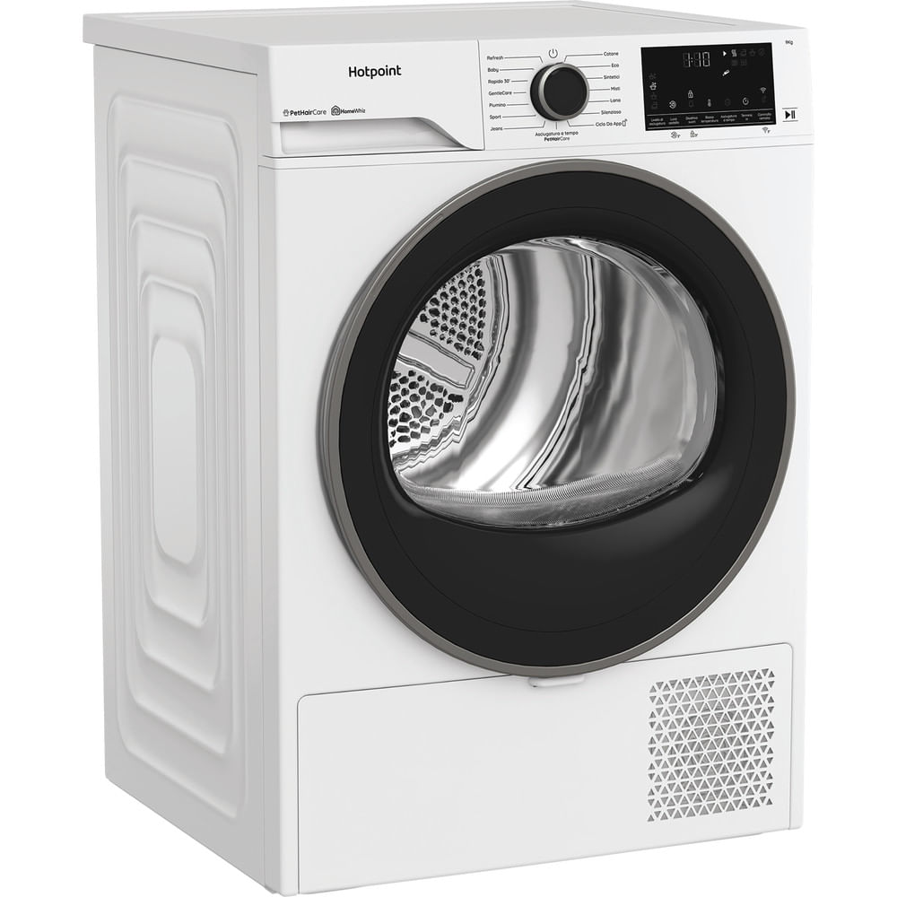 Asciugatrice Hotpoint Ariston a Pompa di Calore 8 kg - HPT 95D BS IT - Délica