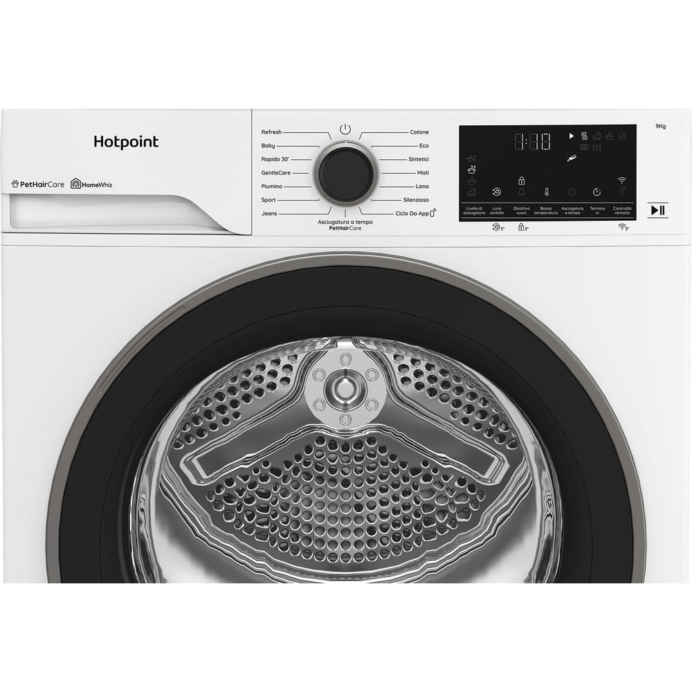 Asciugatrice Hotpoint Ariston a Pompa di Calore 8 kg - HPT 95D BS IT - Délica