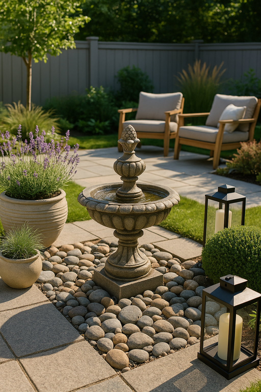 Decorazioni da giardino 2025: minimalismo green e outdoor living