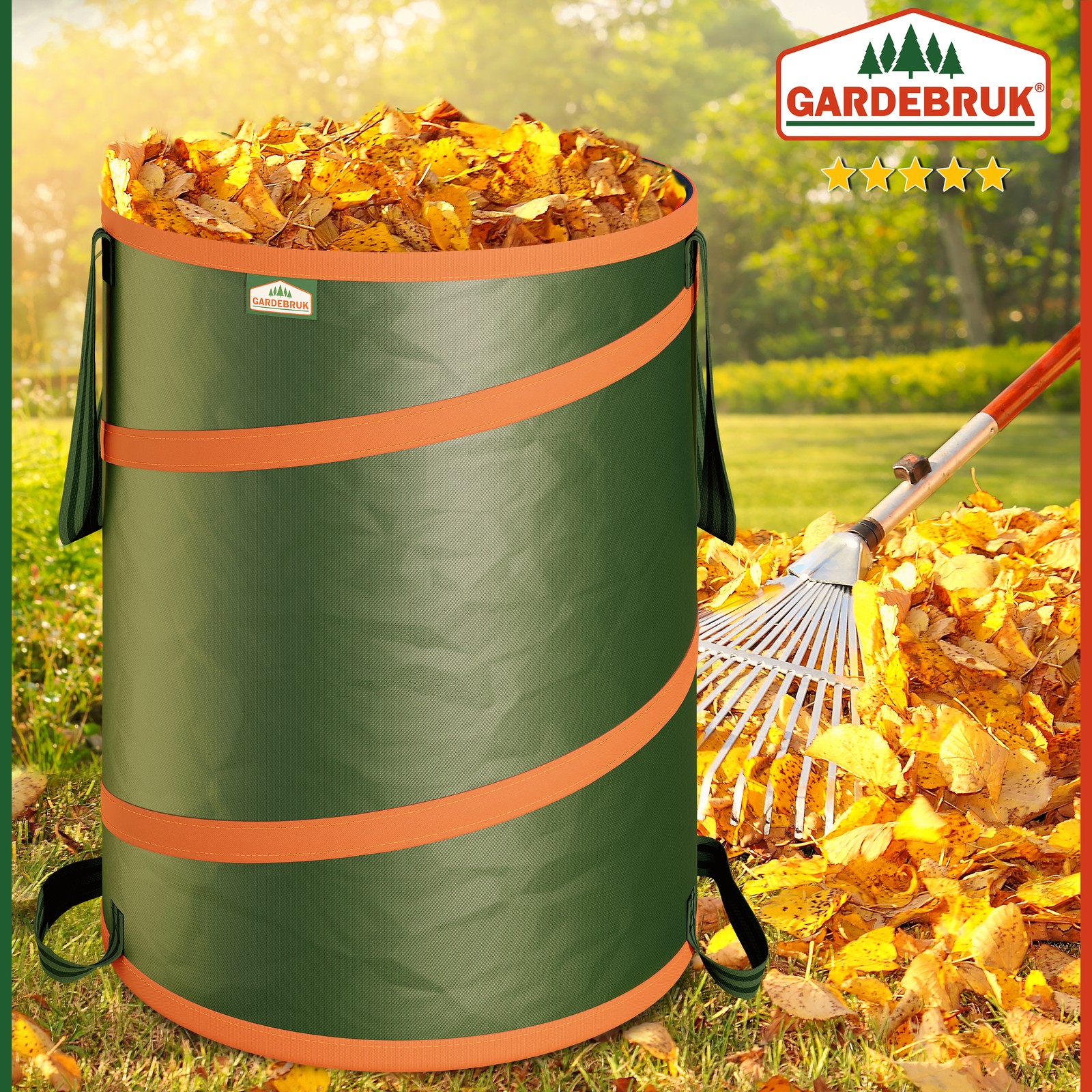 Set di 3 Sacchi da Giardino Verdi da 85L - Pop-Up