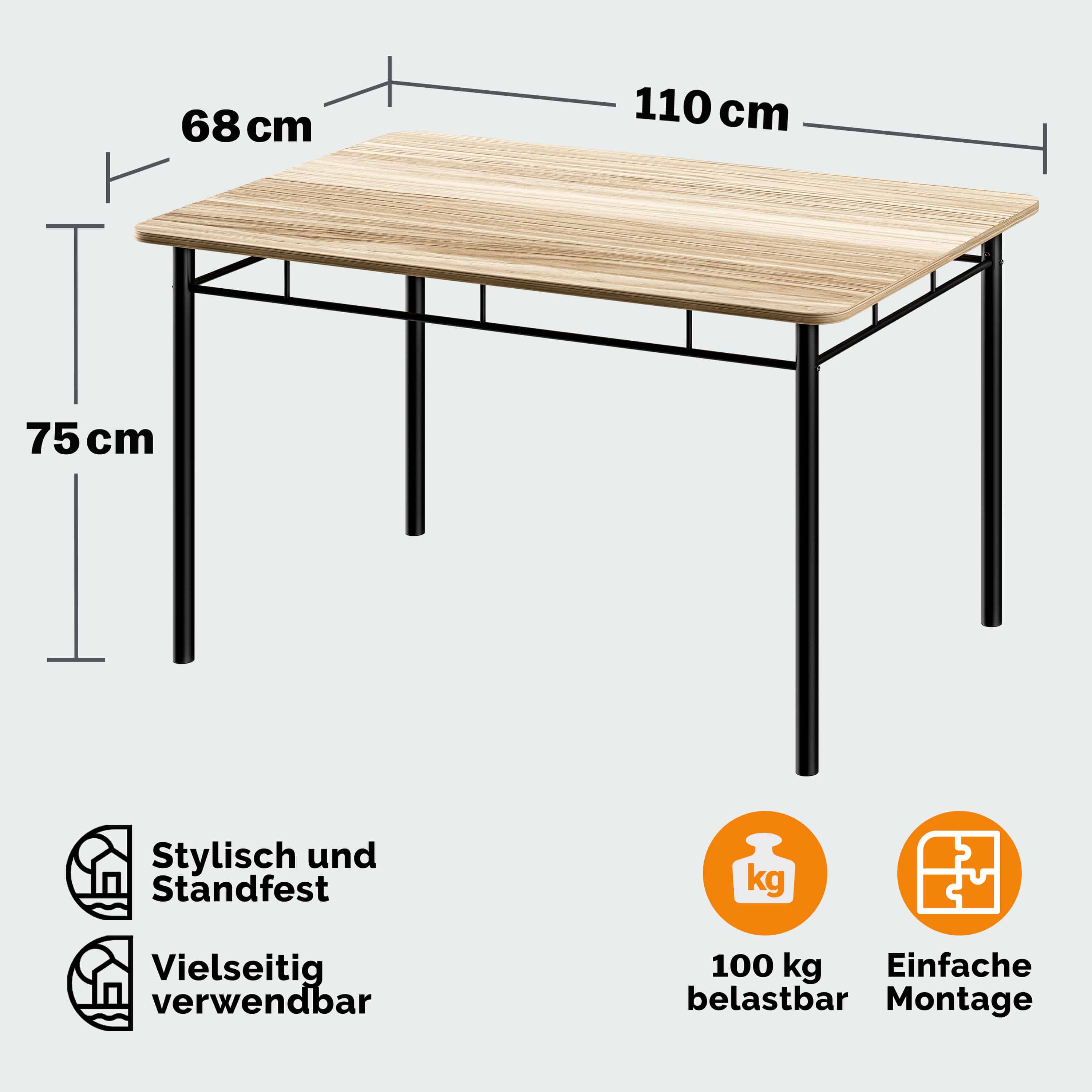 Gruppo di Sedute Leo 5 Pezzi Rovere CASARIA®