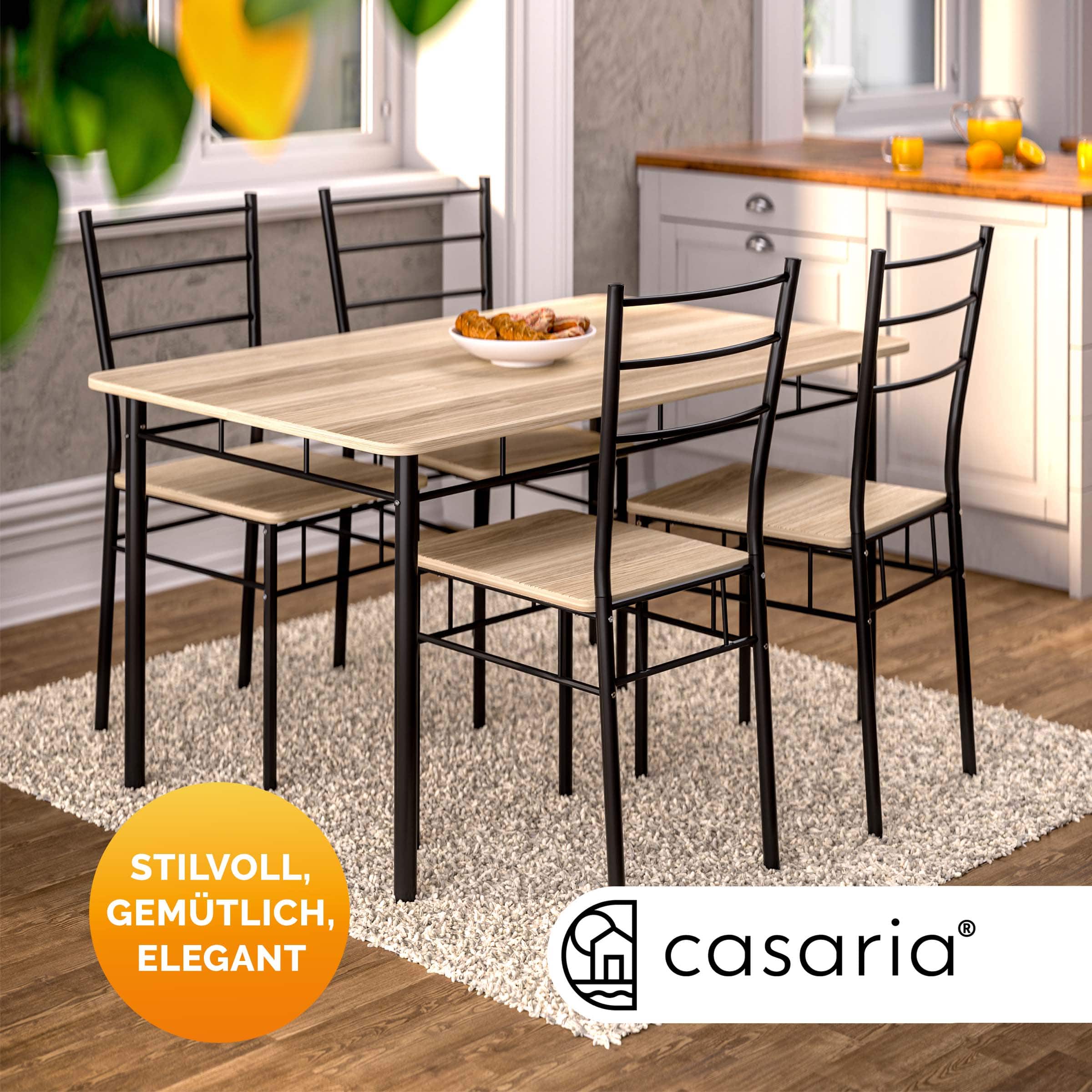 Gruppo di Sedute Leo 5 Pezzi Rovere CASARIA®