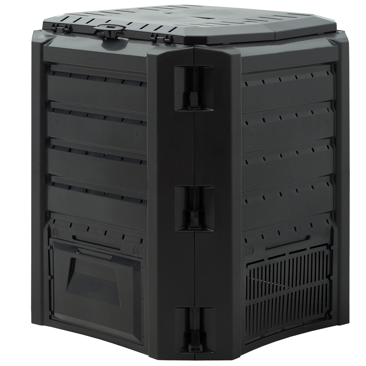 Compostiera da Giardino Nera 380L: Il Tuo Compost di Qualità