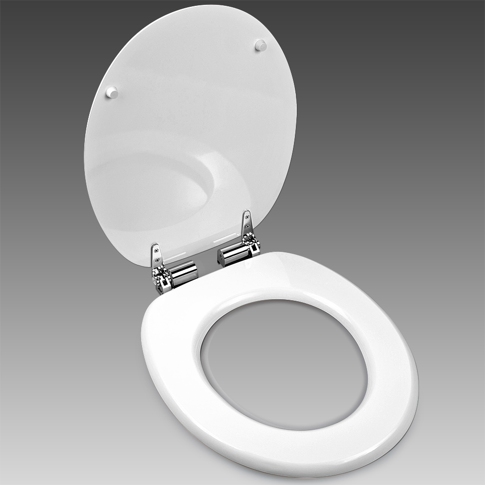 Copriwater Nero con Chiusura Ammortizzata – Resistente e Silenzioso