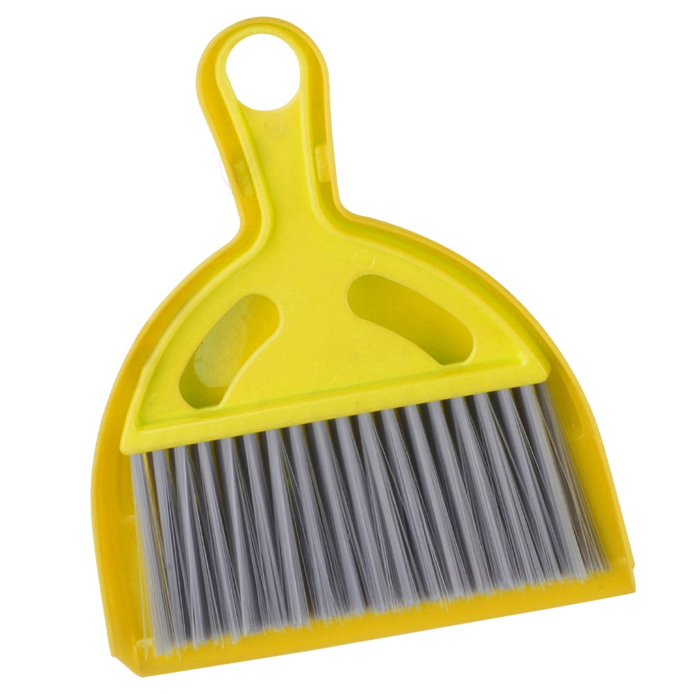 Set di 3 Scopettine con Paletta, Plastica Colorata