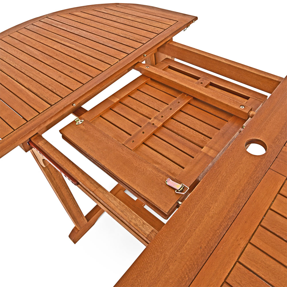 Set di Tavolo e Sedie Moreno 8+1 in legno Certificato FSC®