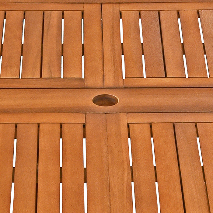 Set di Tavolo e Sedie Moreno 8+1 in legno Certificato FSC®