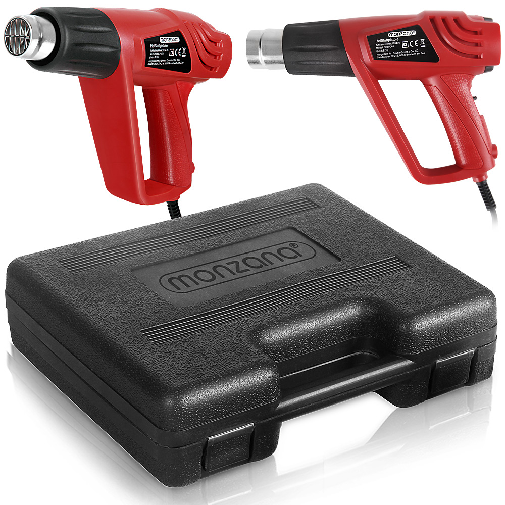 Pistola termica 2000 Watt incluso accessori e valigia