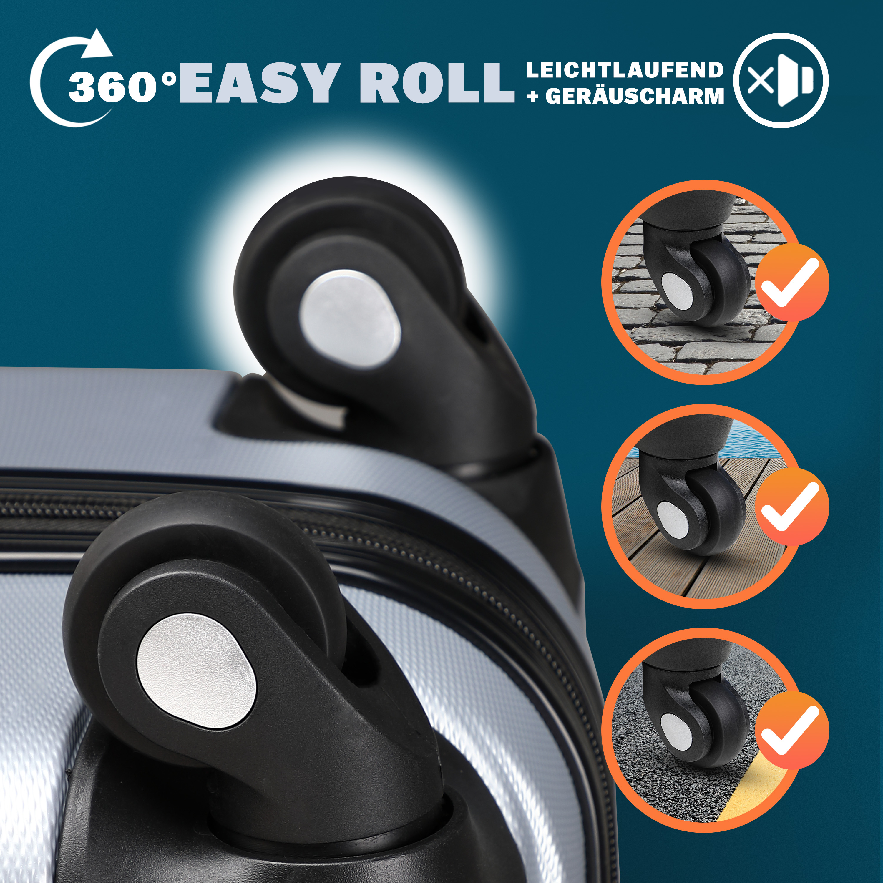 Valigia rigida 62l 60x25x39,5cm